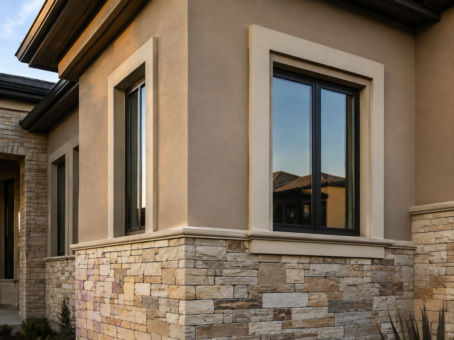 Modern exterior finishes project