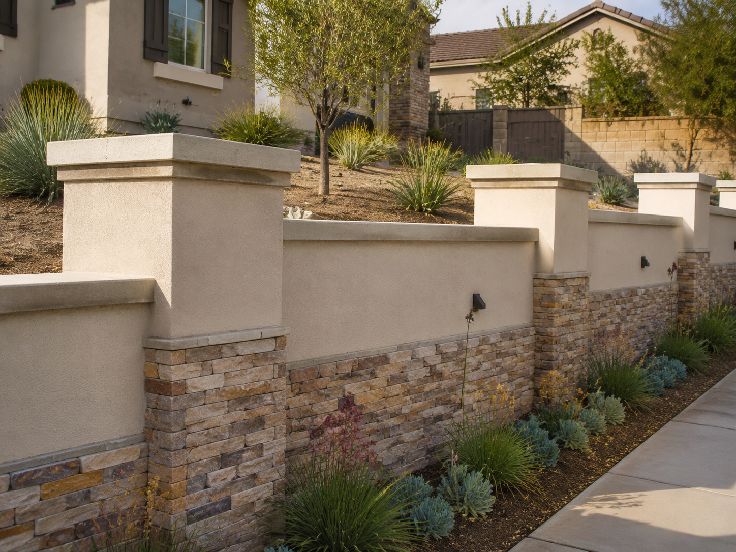 Modern walls & masonry project